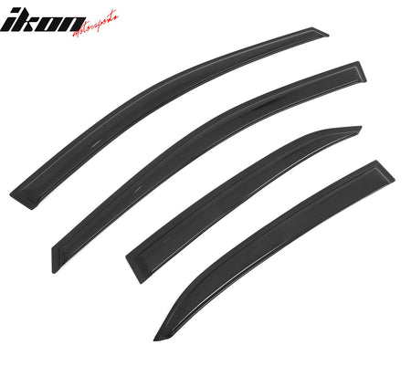 2018 - 2024 Toyota Camry 4PCS Tape on Window Visors Vent Rain Sun GuardsIkon Motorsports
