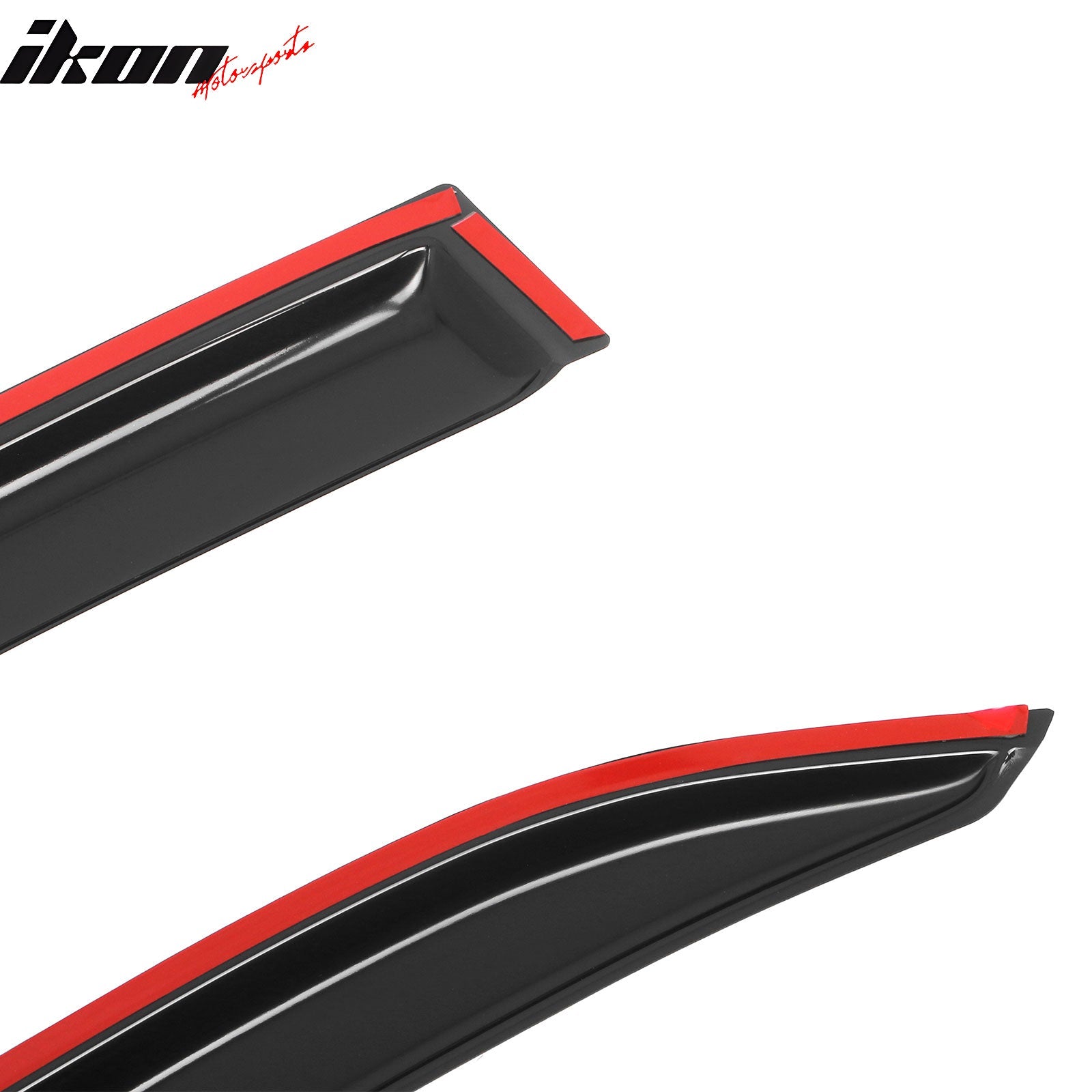 2018 - 2024 Toyota Camry 4PCS Tape on Window Visors Vent Rain Sun GuardsIkon Motorsports