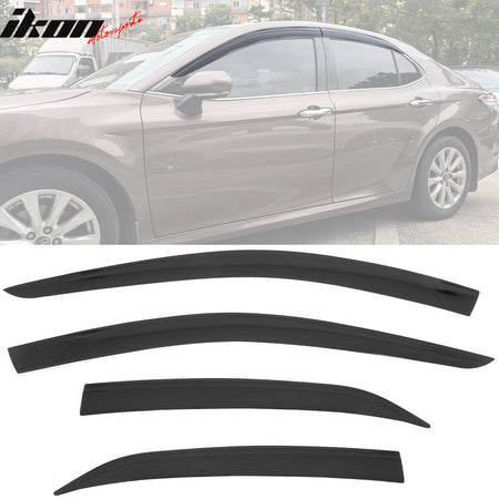2018 - 2024 Toyota Camry Low Profile Style Tape on Window Visors GuardsIkon Motorsports