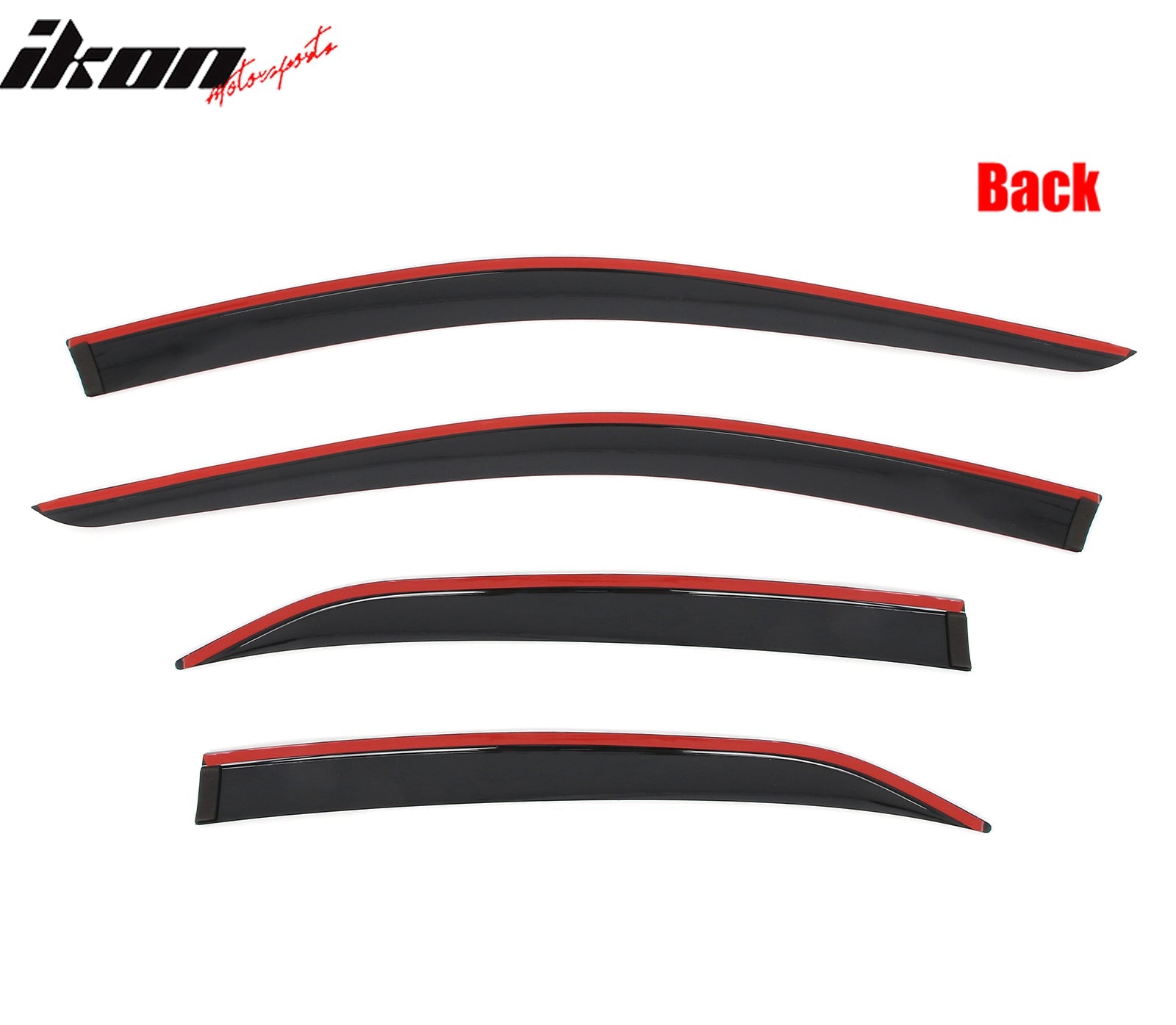 2018 - 2024 Toyota Camry Low Profile Style Tape on Window Visors GuardsIkon Motorsports