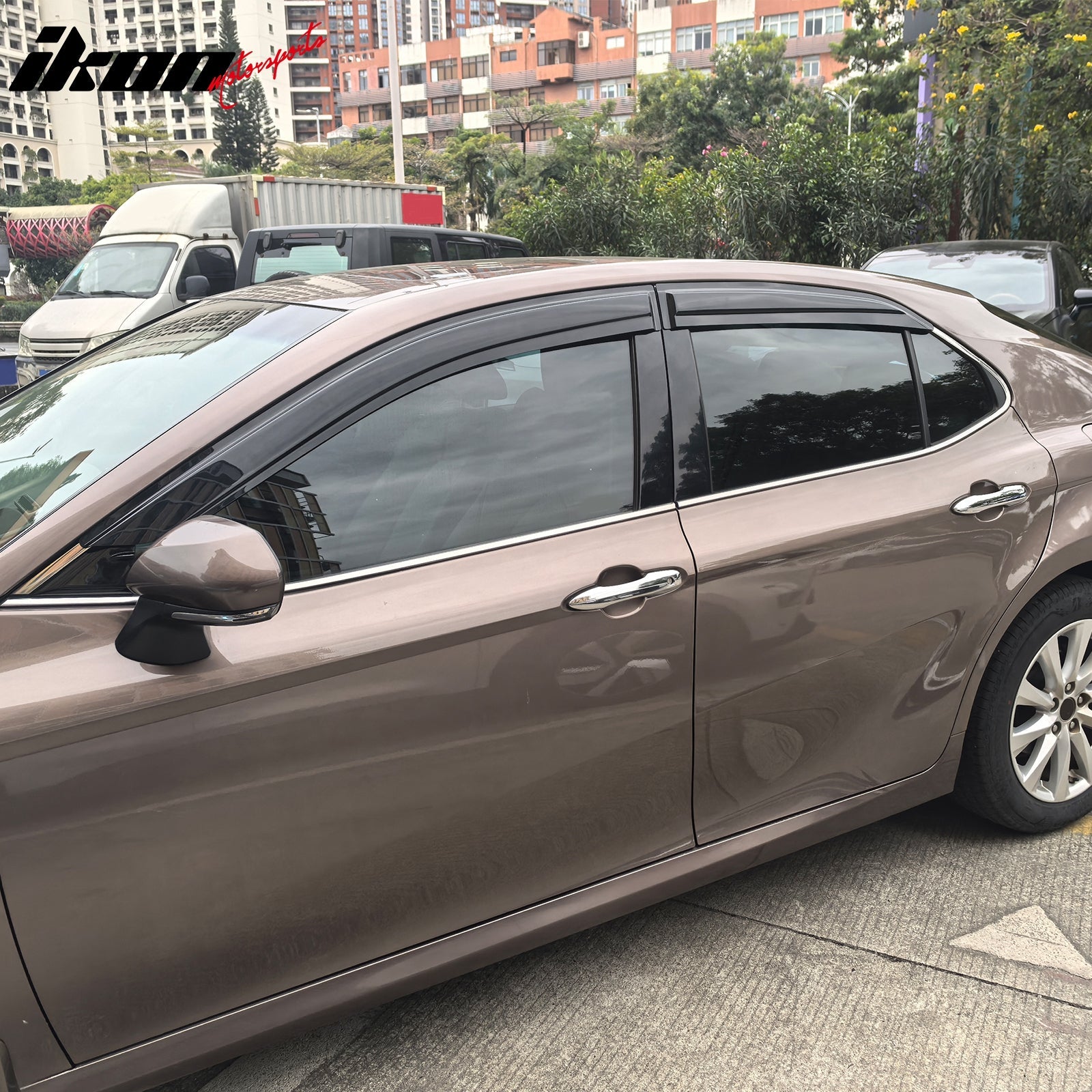 2018 - 2024 Toyota Camry Mugen Large Style Tape on Window Visors GuardsIkon Motorsports