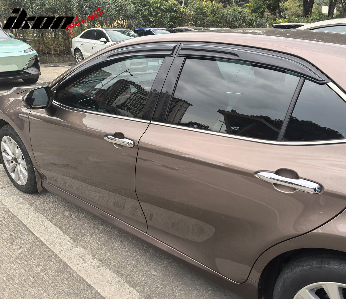 2018 - 2024 Toyota Camry Mugen V2 Style Tape on Window Visors GuardsIkon Motorsports