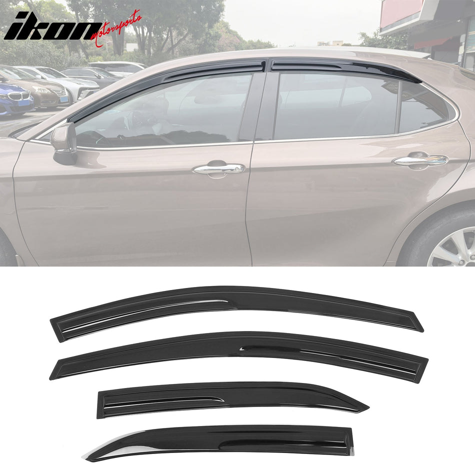 2018 - 2024 Toyota Camry Mugen V2 Style Tape on Window Visors GuardsIkon Motorsports