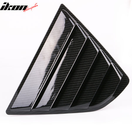 Fits 18-24 Toyota Camry 2PCS Side Window Louvers Scoop Carbon Fiber Hydro Dip