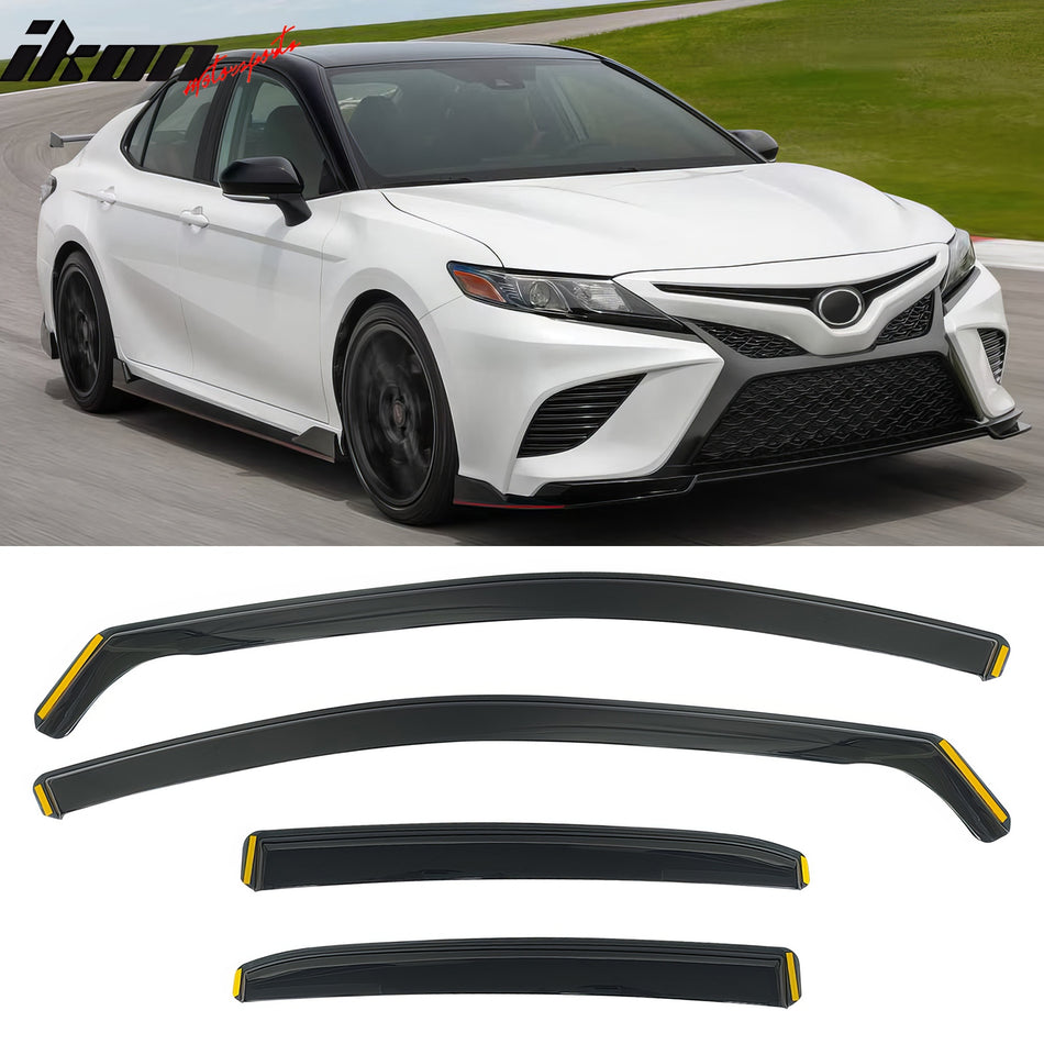 2018-2024 Toyota Camry In-Channel Window Visors Vent Rain Guards PC