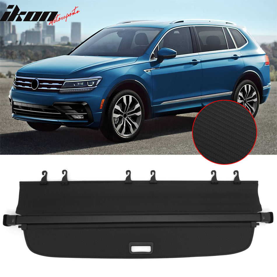 2018-2024 Volkswagen Tiguan Carbon Fiber Texture Rear Cargo Cover