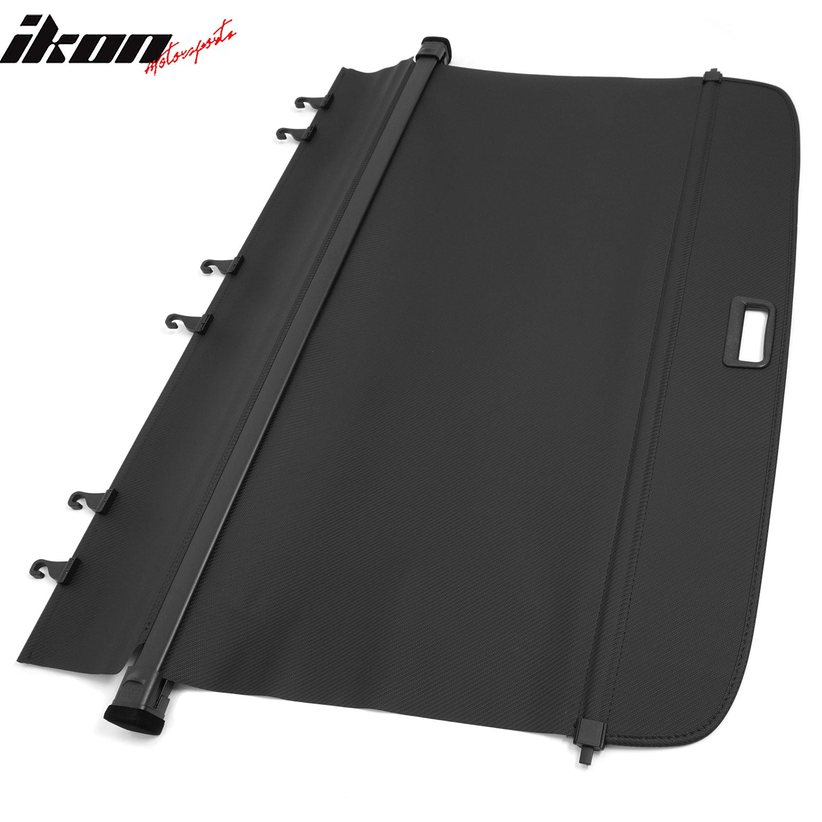 Fits 18-24 Volkswagen Tiguan Retractable Rear Cargo Cover Carbon Fiber Texture