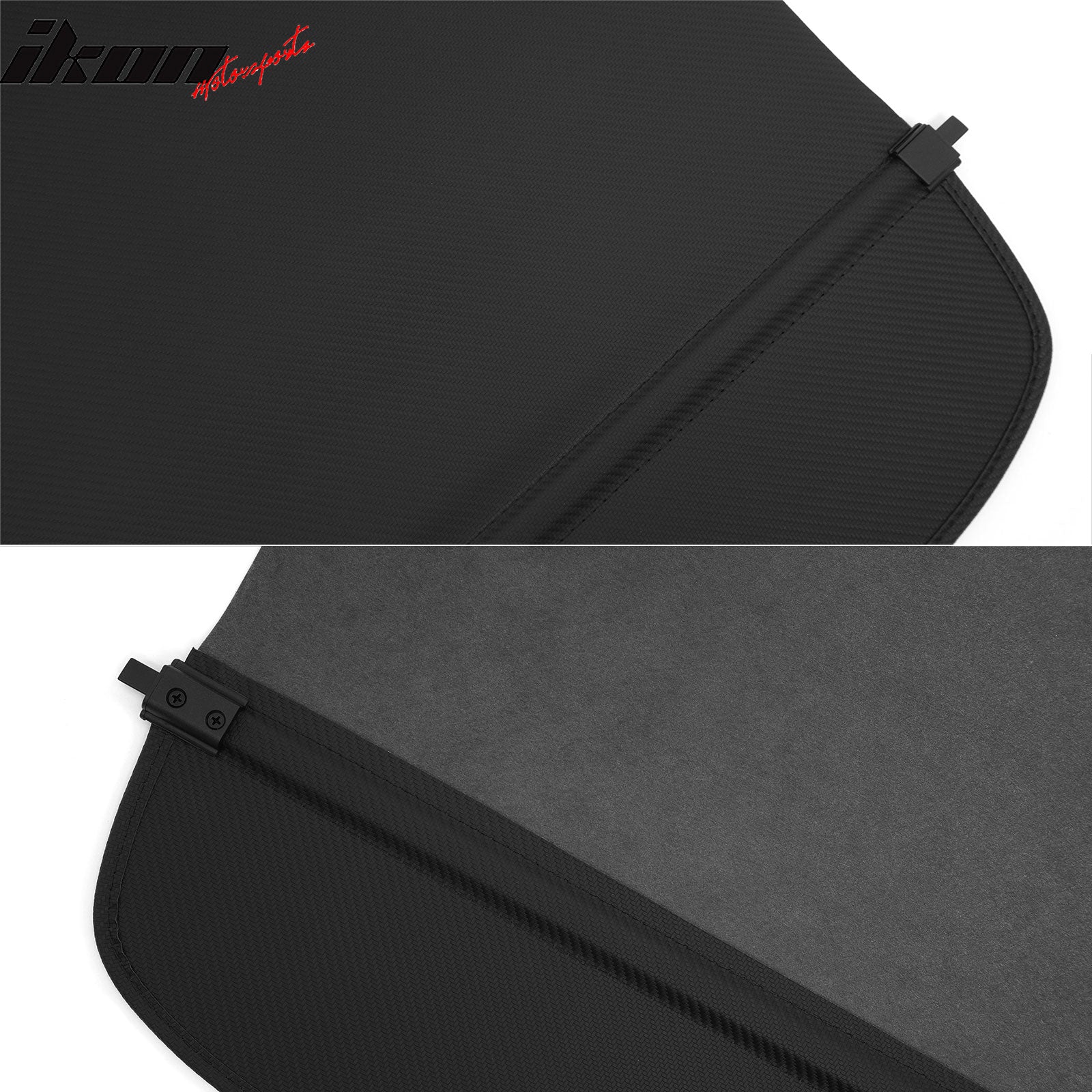 Fits 18-24 Volkswagen Tiguan Retractable Rear Cargo Cover Carbon Fiber Texture