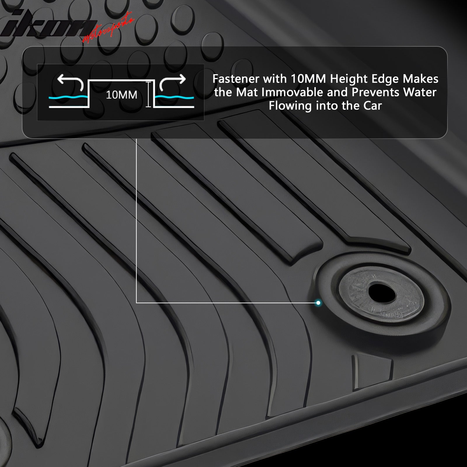 Fits 18-26 Alfa Romeo Stelvio Floor Mats TPE Carpets 3D All Weather Custom Liner