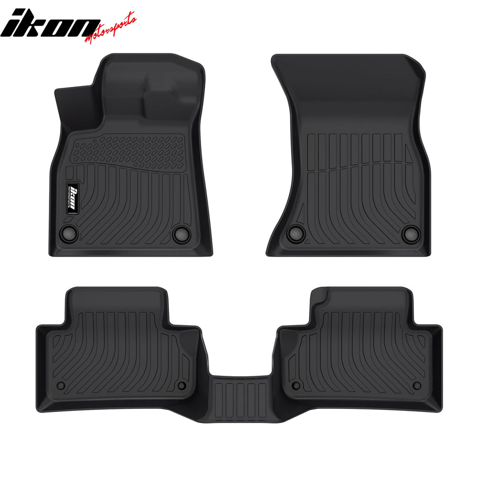 2018-2025 Audi Q5/SQ5/Q5 PHEV/Q5 & SQ5 Sportback 3D TPE All Weather Waterproof Anti-Slip Driver Passenger Side Interior Floor Mats Cargo Liner Carpets