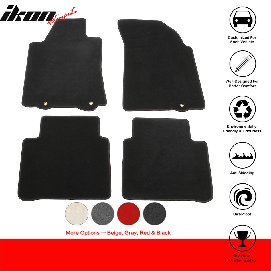 2018-2025 Honda Odyssey OE Style Black Floor Mats Carpets Nylon 4PCS