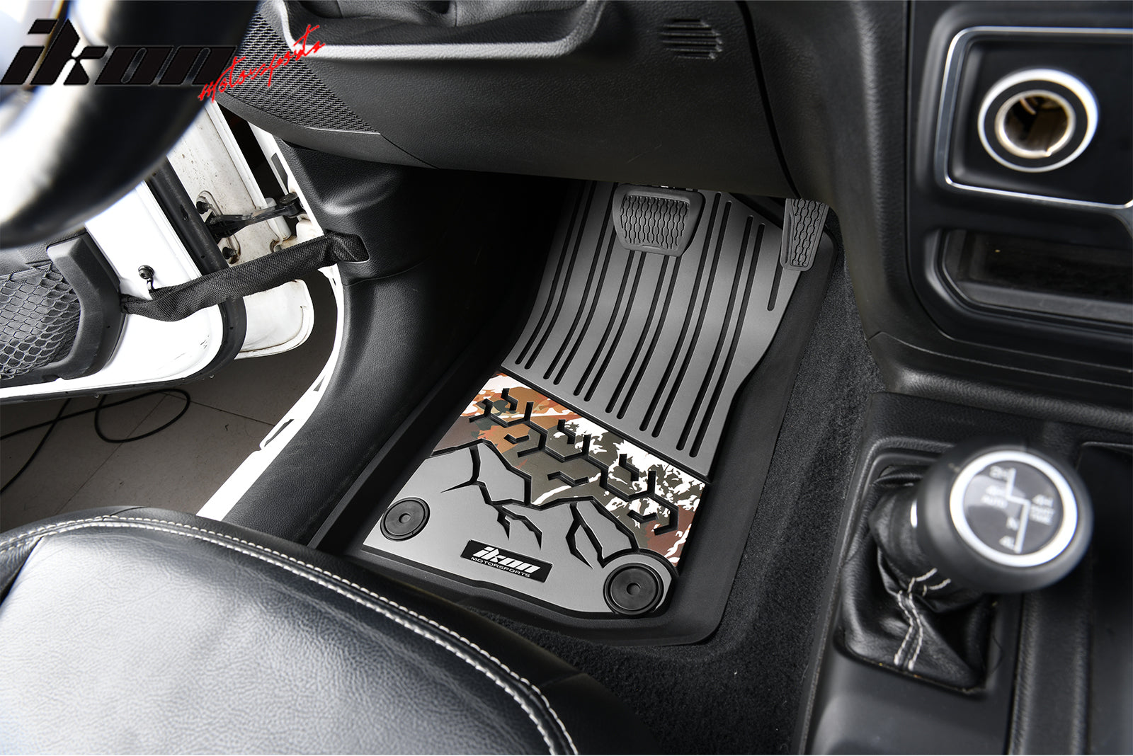 Fits 18-25 Jeep Wrangler JL Unlimited 4Dr TPE Floor Mats Carpet Liner Black Gray