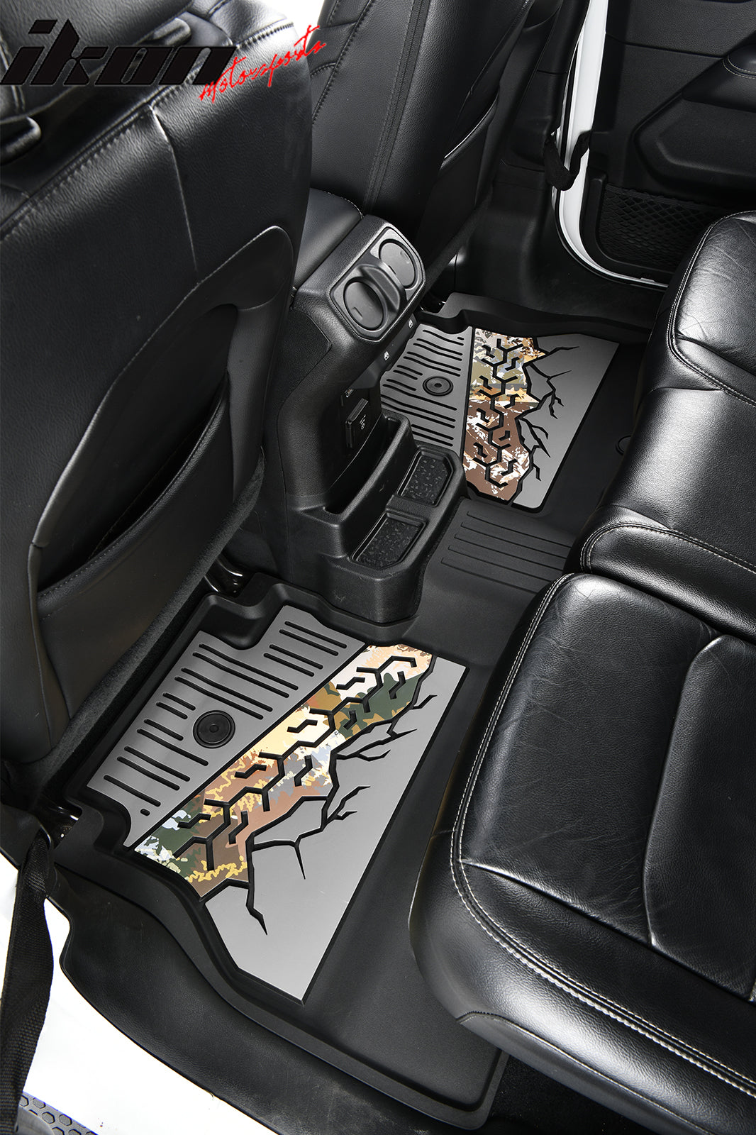 Fits 18-25 Jeep Wrangler JL Unlimited 4Dr TPE Floor Mats Carpet Liner Black Gray