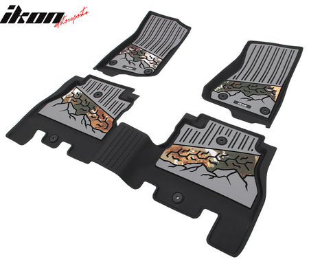 Fits 18-25 Jeep Wrangler JL Unlimited 4Dr TPE Floor Mats Carpet Liner Black Gray