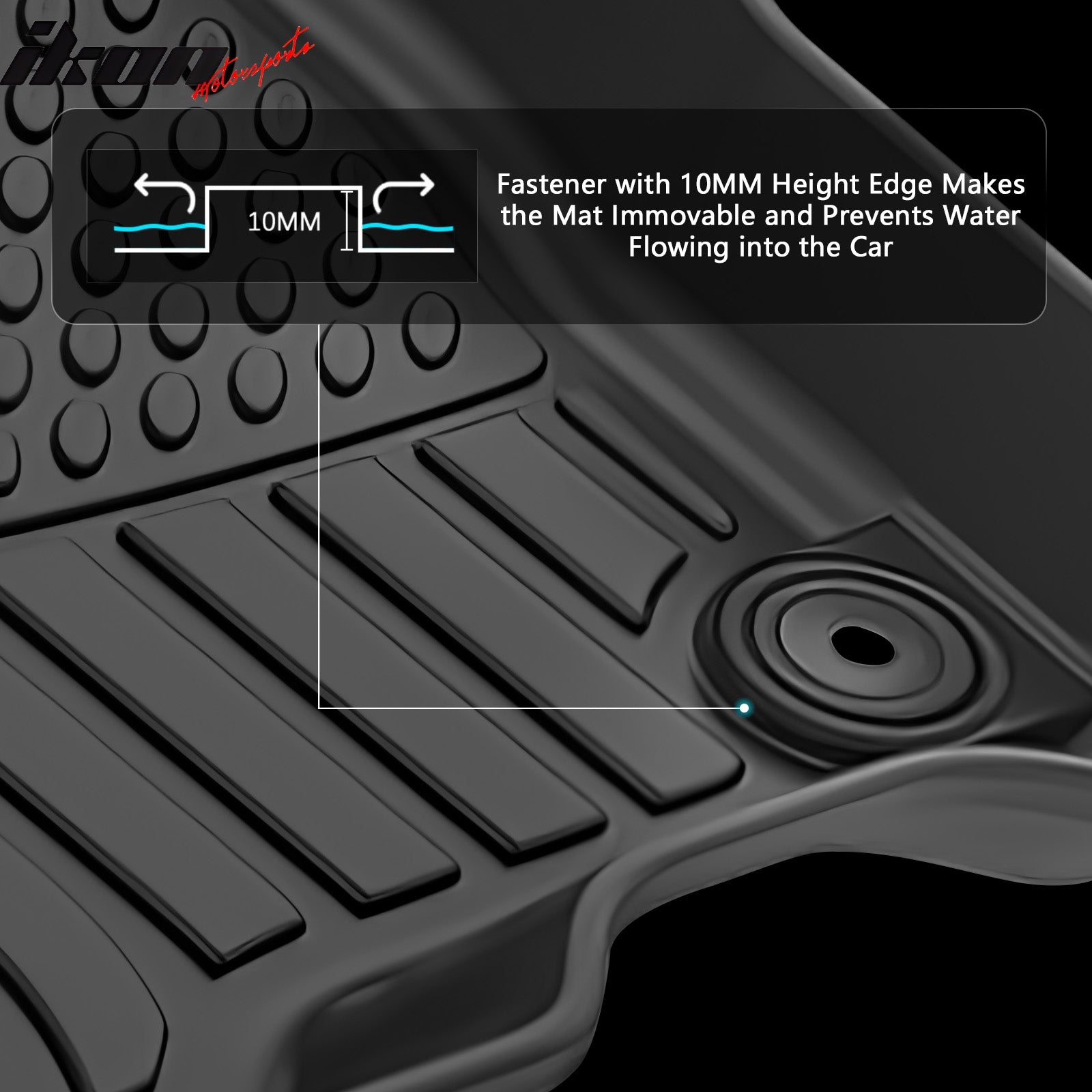 Fits 18-25 Nissan LEAF Floor Mats TPE Carpets All Weather 3D Car Liner Guard