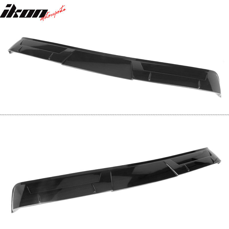 Fits 18-26 Toyota Camry IKON V2 Style Roof Spoiler ABS Carbon Fiber Hydro Dip