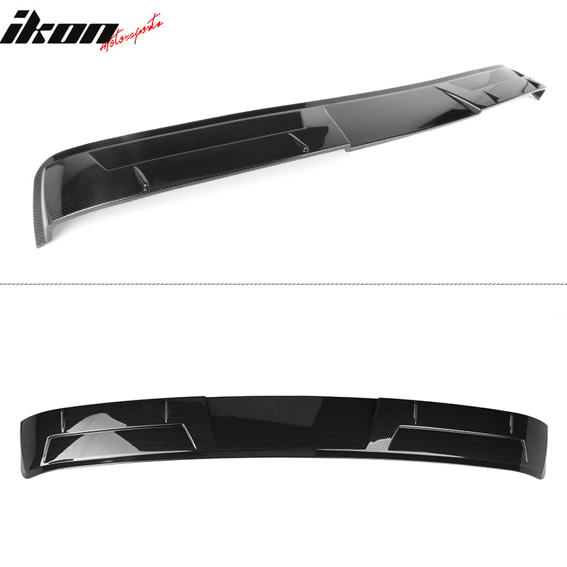 Fits 18-26 Toyota Camry IKON V2 Style Roof Spoiler ABS Carbon Fiber Hydro Dip