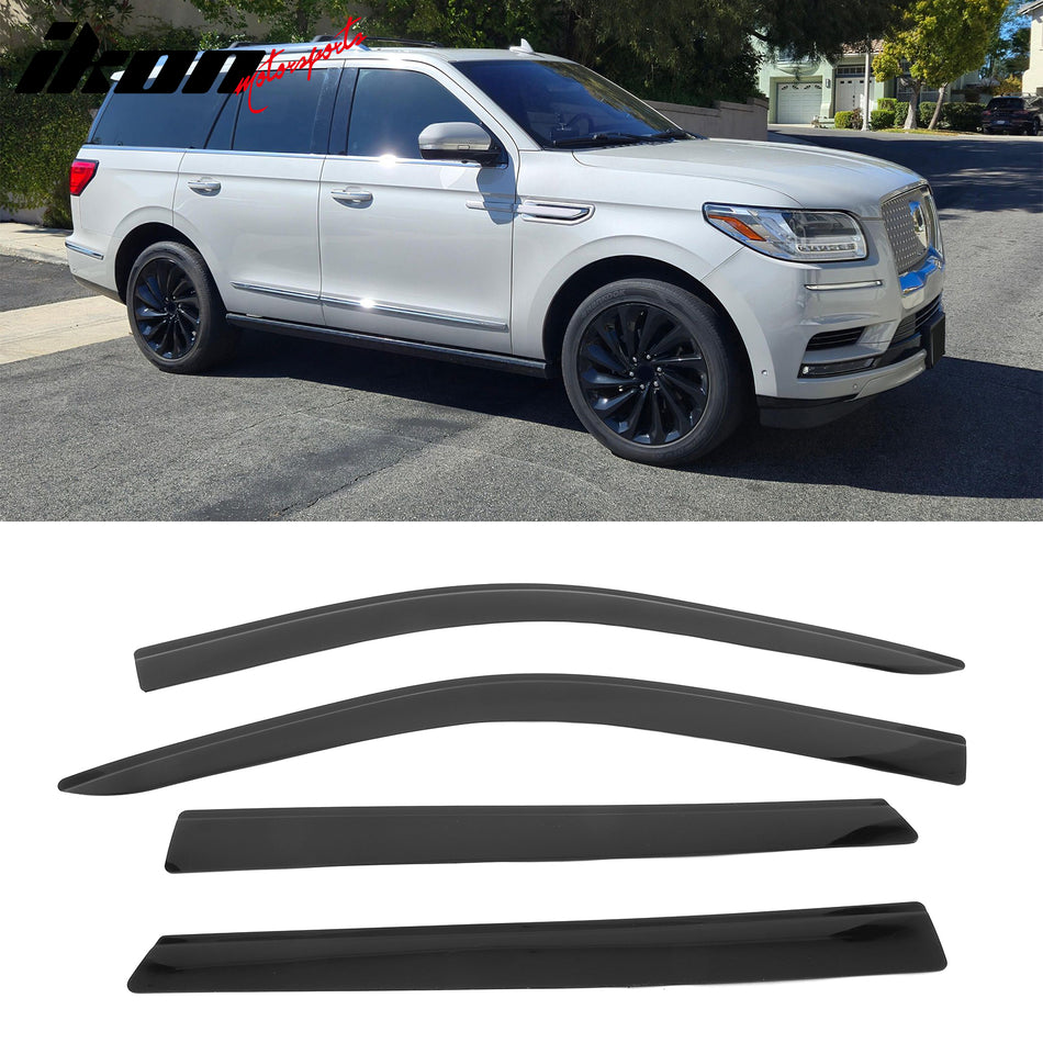 2018-2025 Ford Expedition Lincoln Navigator Low Profile Window Visors