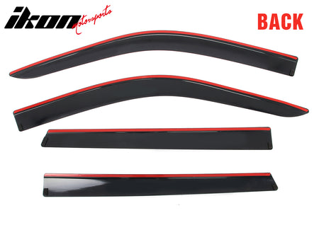 Fits 18-25 Ford Expedition Lincoln Navigator Low Profile Style Window Visors