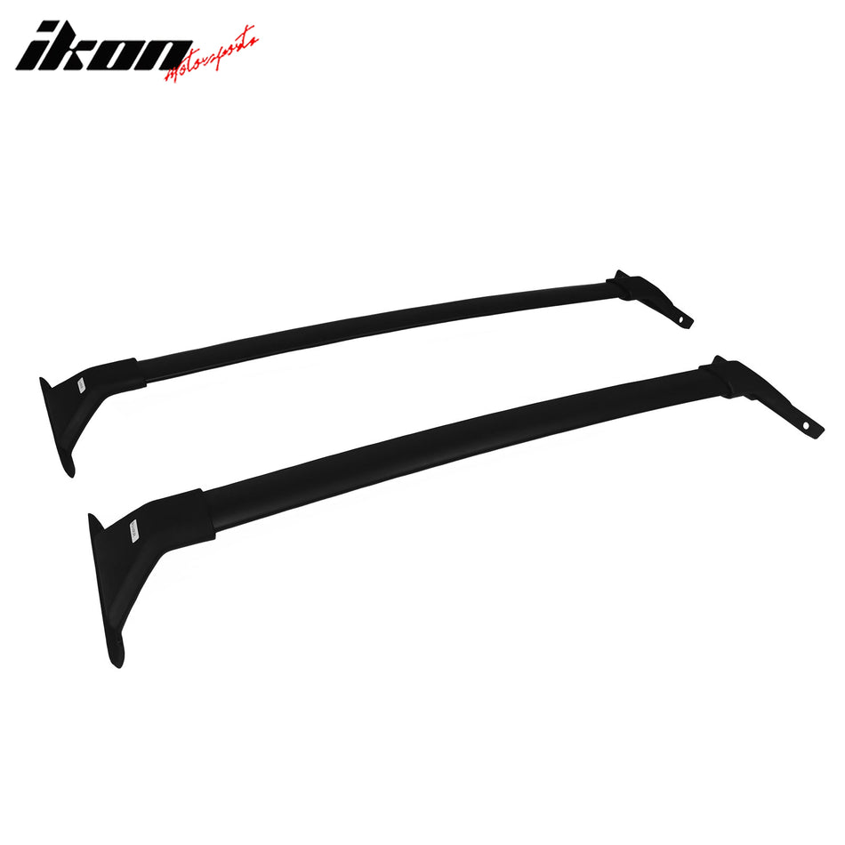 IKON MOTORSPORTS, Roof Rack Compatible With 2018-2025 Ford Expedition & Lincoln Navigator, Black Top Roof Rack Cross Bar Cargo Luggage Carrier Aluminum 6PCS