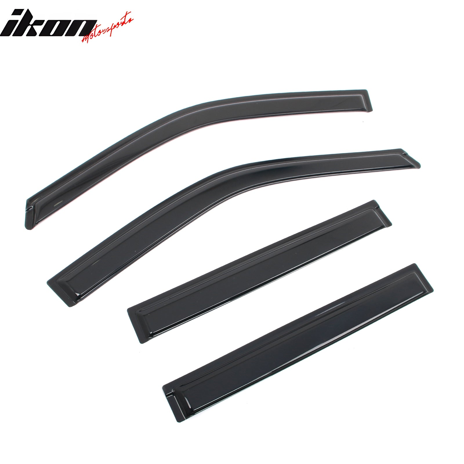 Fits 18-25 Ford Expedition Lincoln Navigator Window Visors Sun Deflector Tape-On