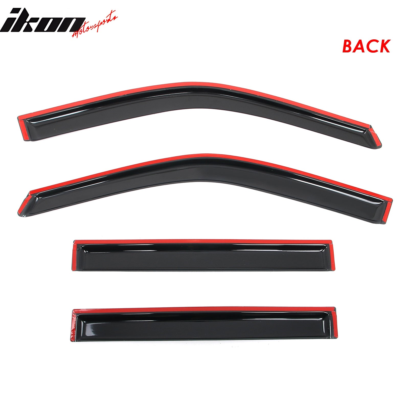 Fits 18-25 Ford Expedition Lincoln Navigator Window Visors Sun Deflector Tape-On