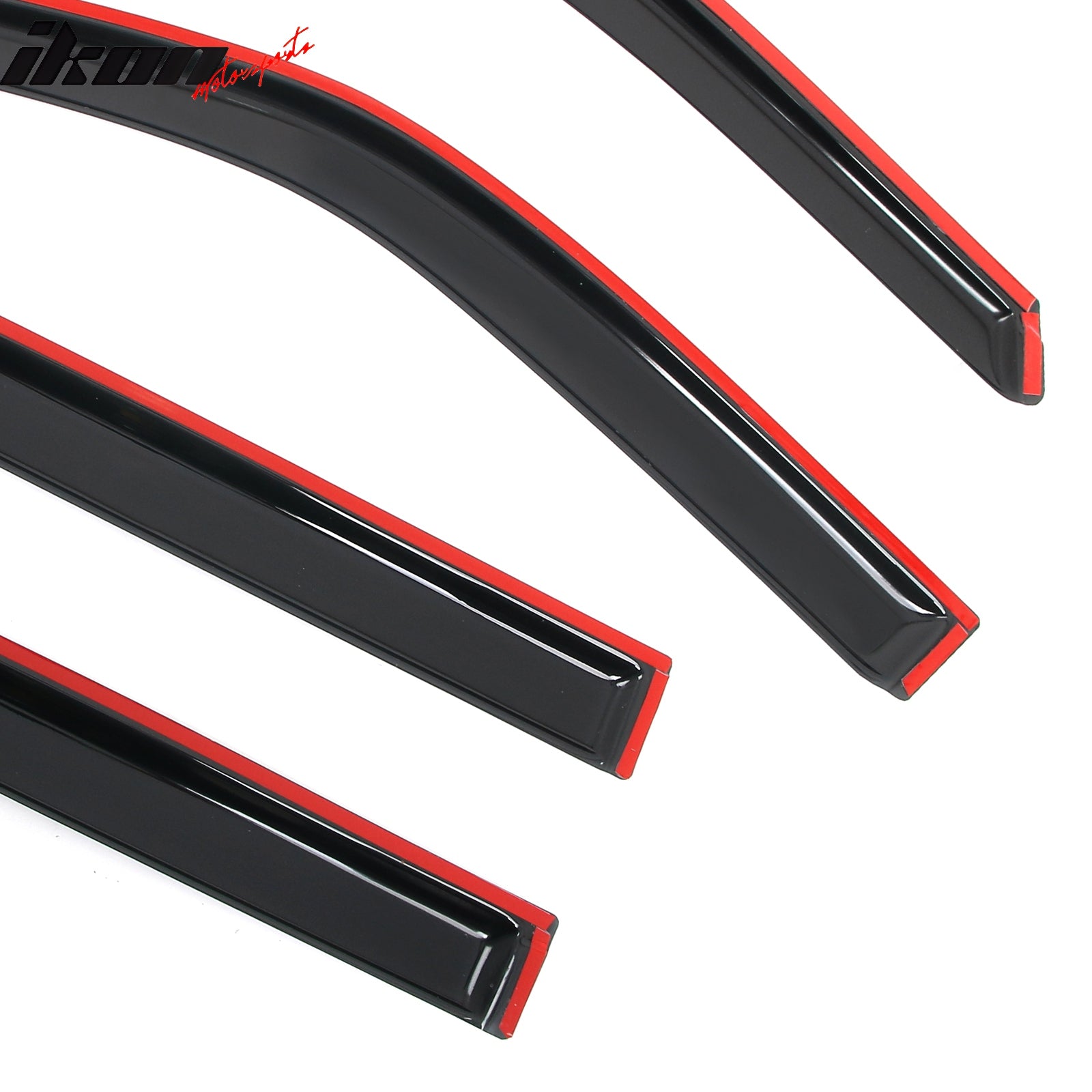 Fits 18-25 Ford Expedition Lincoln Navigator Window Visors Sun Deflector Tape-On