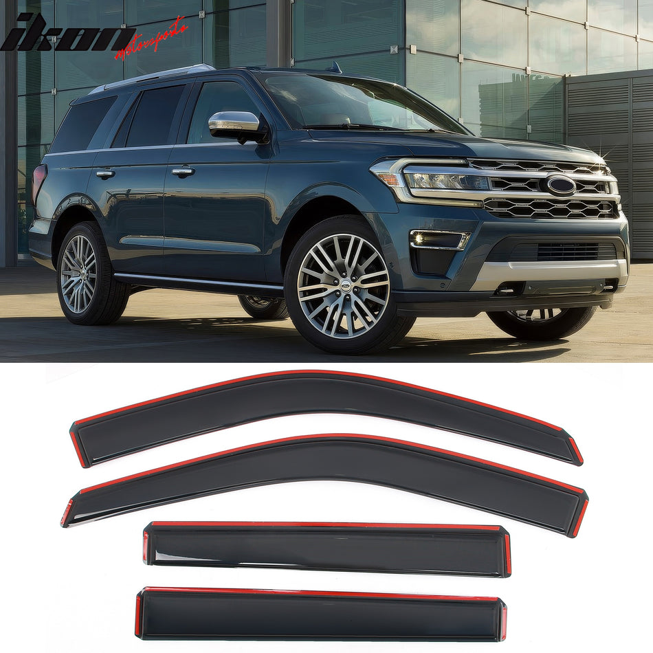 2018-2025 Ford Expedition & Lincoln Navigator In-Channel Window Visors