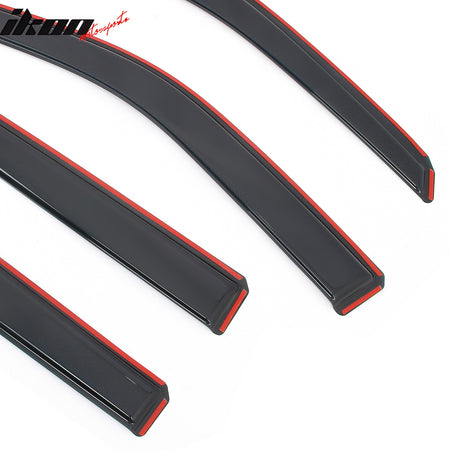 Fits 18-25 Ford Expedition & Lincoln Navigator In-Channel Window Visors Acrylic