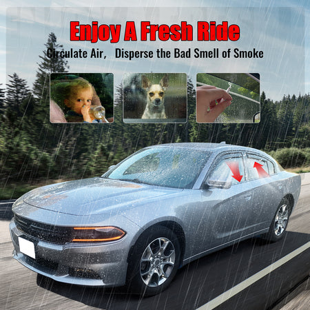 Fits 18-25 Honda Accord Window Visors In-Channel Rain Sun Vent Guard Shade 4PCS