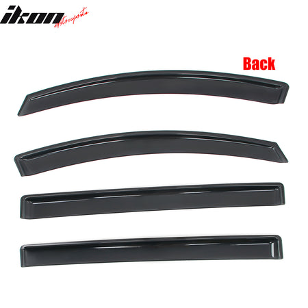 Fits 18-25 Honda Odyssey Window Visors In Channel Deflectors Rain Vent Guard 4PC