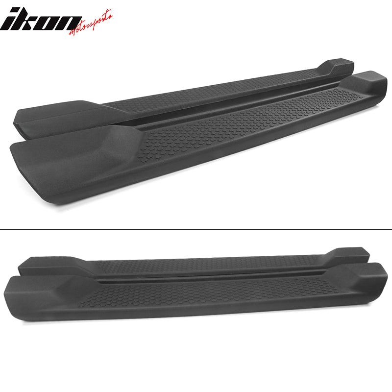 Fits 18-25 Jeep Wrangler JL 2 Door Textured Nerf Bar Side Step Running Boards