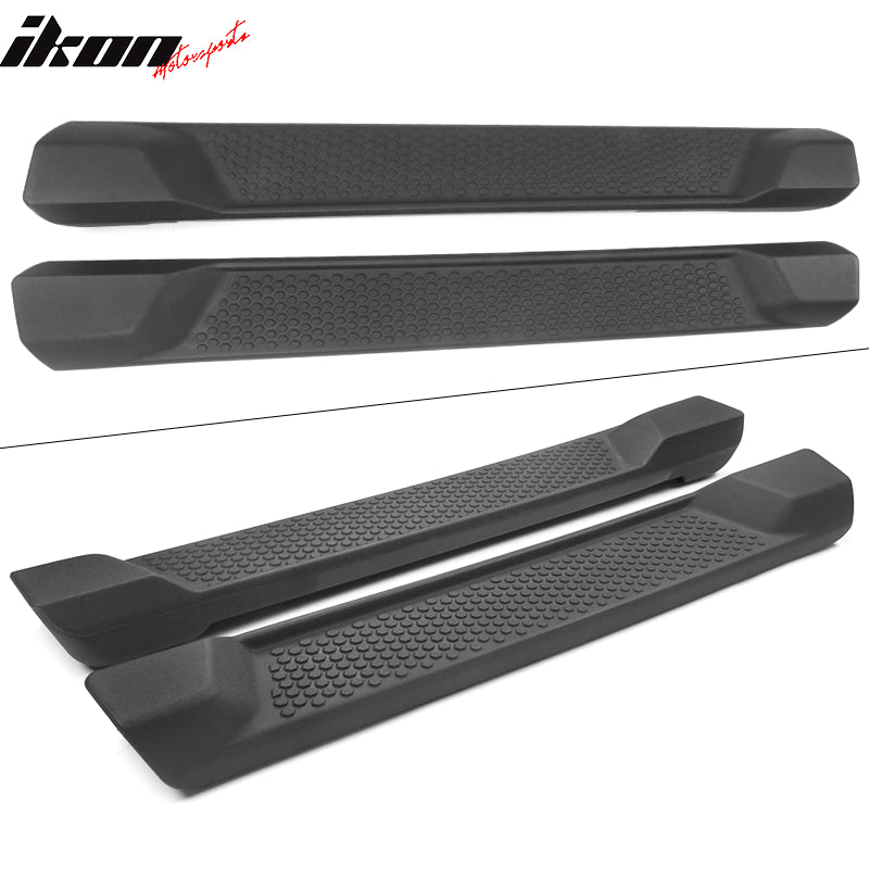 Fits 18-25 Jeep Wrangler JL 2 Door Textured Nerf Bar Side Step Running Boards
