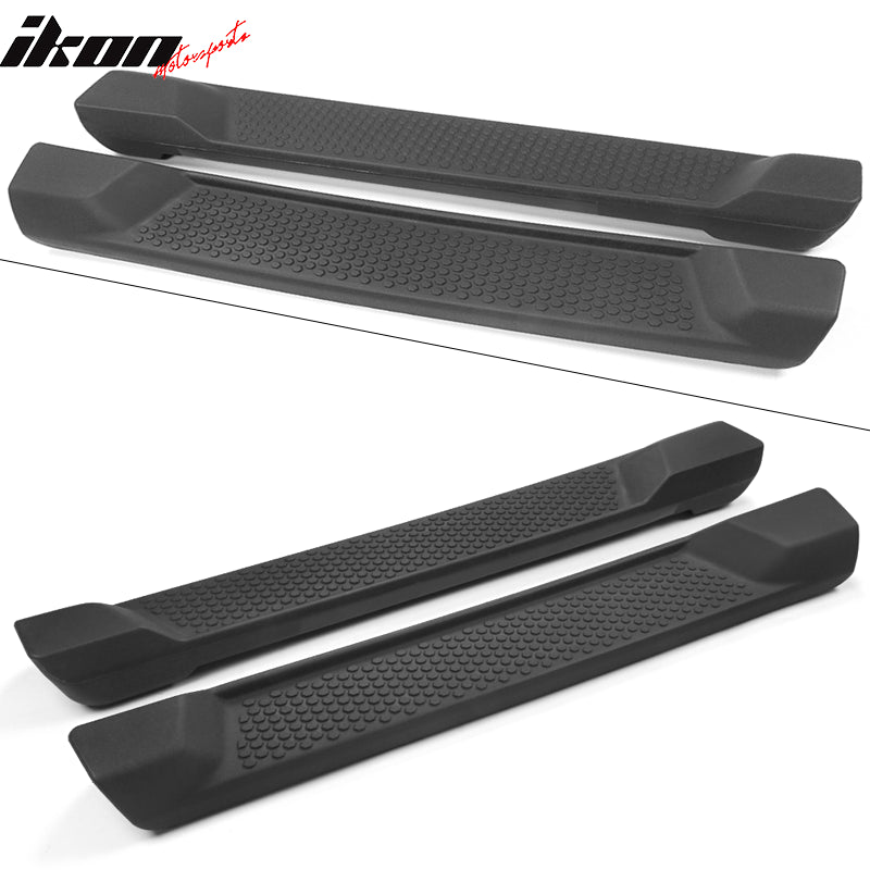 Fits 18-25 Jeep Wrangler JL 2 Door Textured Nerf Bar Side Step Running Boards