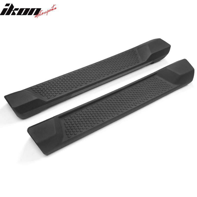 Fits 18-25 Jeep Wrangler JL 2 Door Textured Nerf Bar Side Step Running Boards