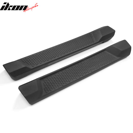 Fits 18-25 Jeep Wrangler JL 2 Door Textured Nerf Bar Side Step Running Boards