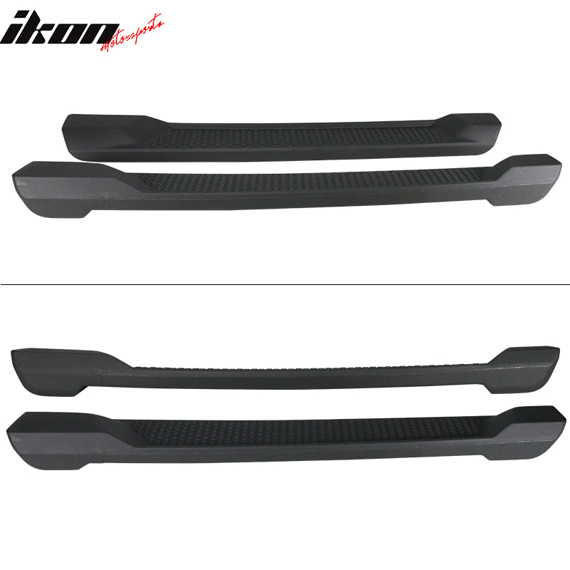 Fits 18-25 Jeep Wrangler JL 2 Door Textured Nerf Bar Side Step Running Boards