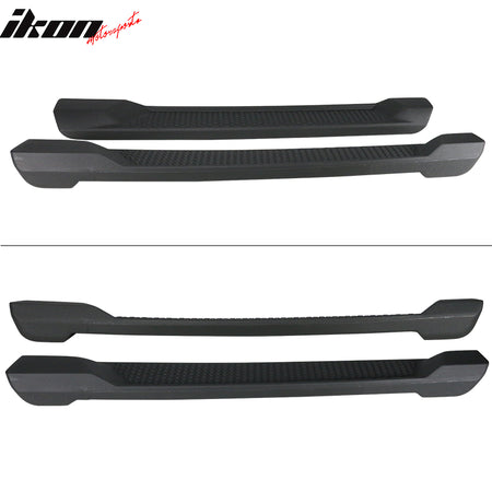 Fits 18-25 Jeep Wrangler JL 2 Door Textured Nerf Bar Side Step Running Boards