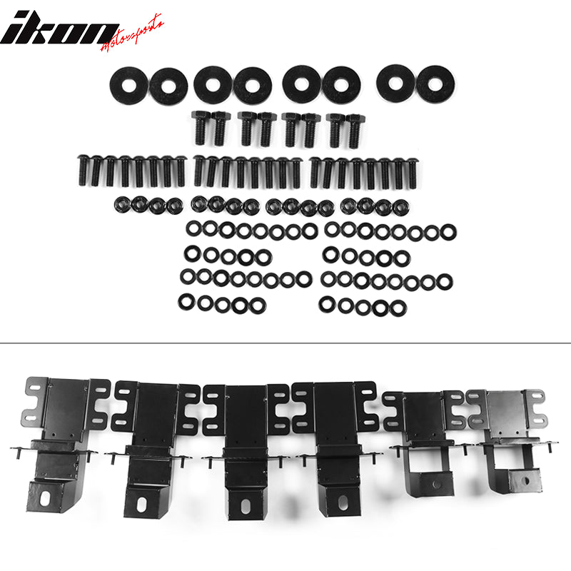 Fits 18-25 Jeep Wrangler JL 4DR Factory Style Textured Black Running Boards