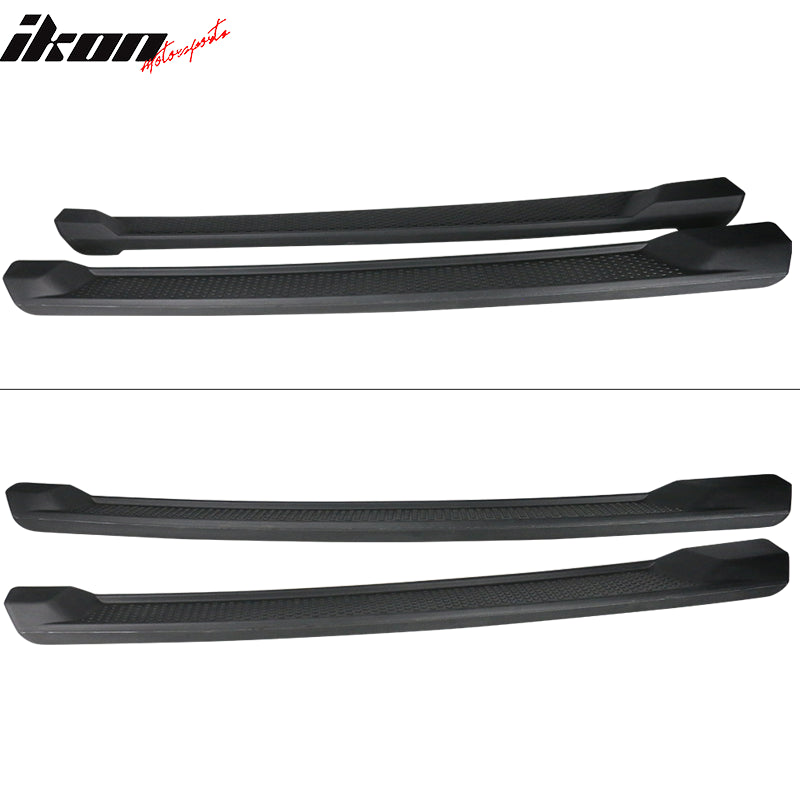 Fits 18-25 Jeep Wrangler JL 4DR Factory Style Textured Black Running Boards