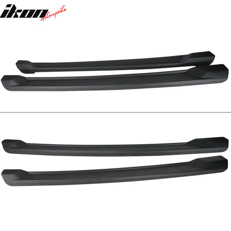 Fits 18-25 Jeep Wrangler JL 4DR Factory Style Textured Black Running Boards