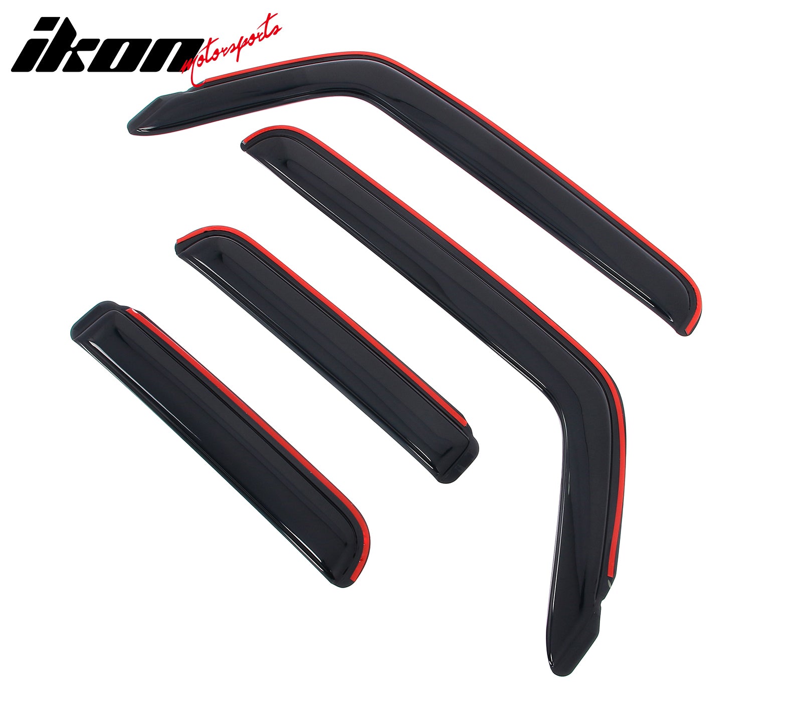 Fits 18-25 Jeep Wrangler JL Unlimited 4Dr In-channel Window Visor Deflectors 4PC