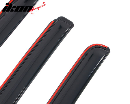 Fits 18-25 Jeep Wrangler JL Unlimited 4Dr In-channel Window Visor Deflectors 4PC