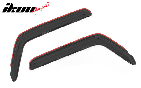 Fits 18-25 Jeep Wrangler 2Dr 20-25 Gladiator Window Visors In Channel Deflectors