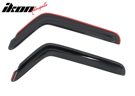 Fits 18-25 Jeep Wrangler 2Dr 20-25 Gladiator Window Visors In Channel Deflectors