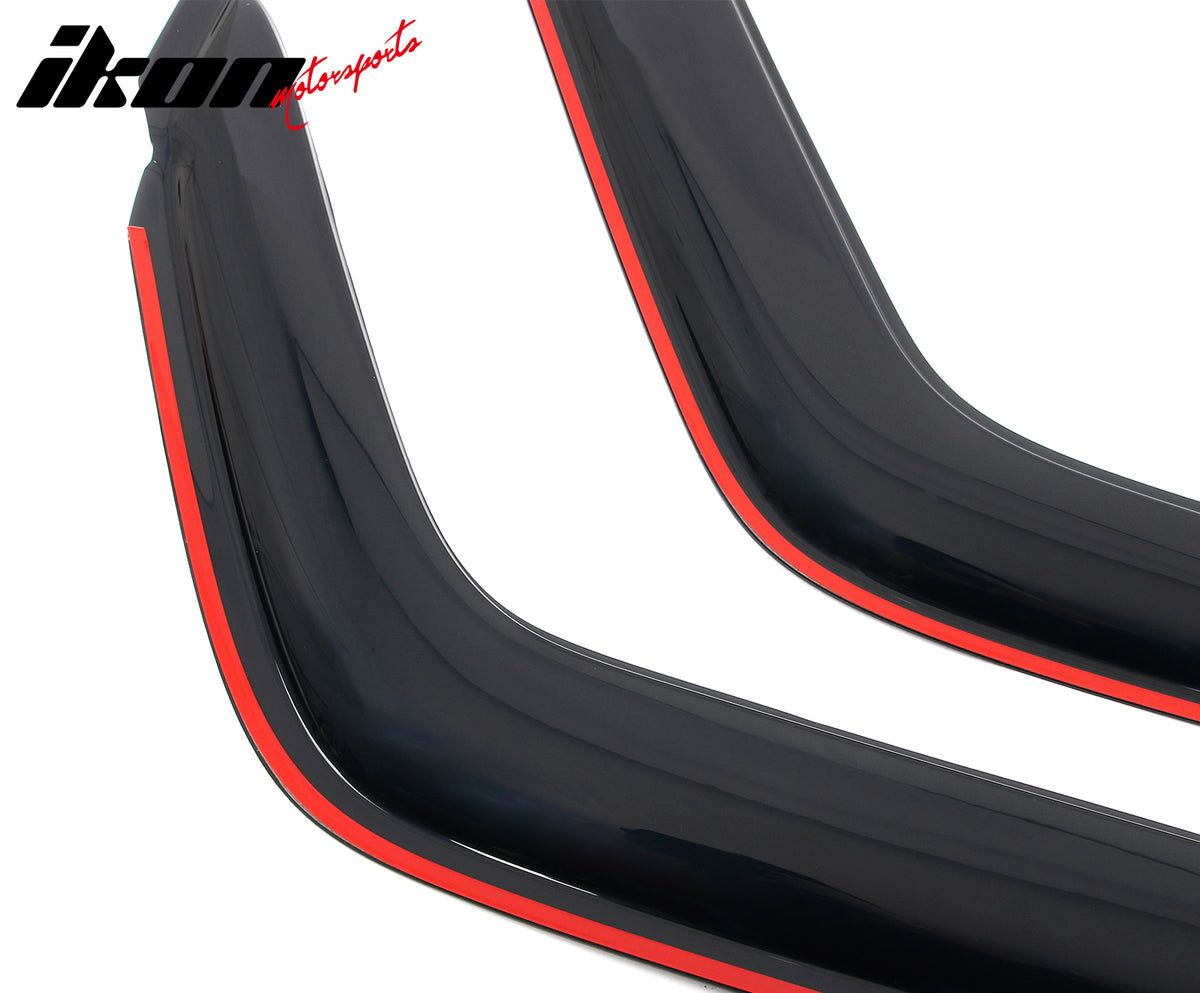 Fits 18-25 Jeep Wrangler 2Dr 20-25 Gladiator Window Visors In Channel Deflectors