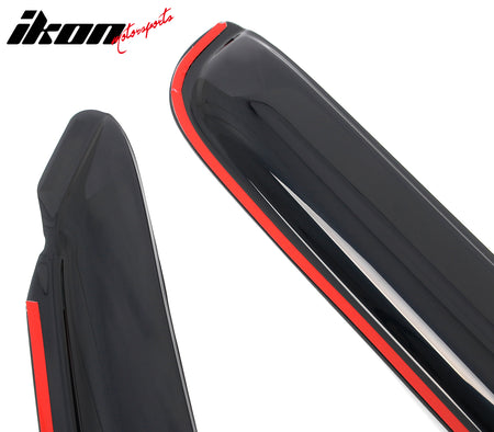 Fits 18-25 Jeep Wrangler 2Dr 20-25 Gladiator Window Visors In Channel Deflectors