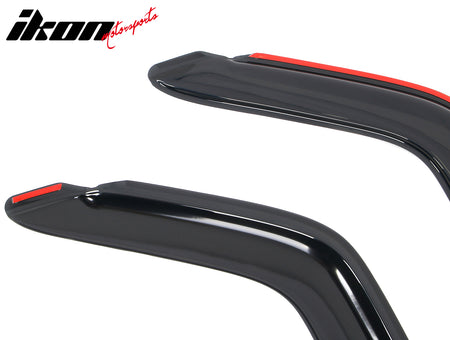 Fits 18-25 Jeep Wrangler 2Dr 20-25 Gladiator Window Visors In Channel Deflectors