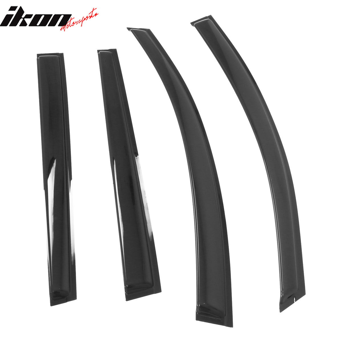 Fits 18-25 Nissan LEAF Window Visors Vent Rain Wind Sun Guards Deflector Tape-On