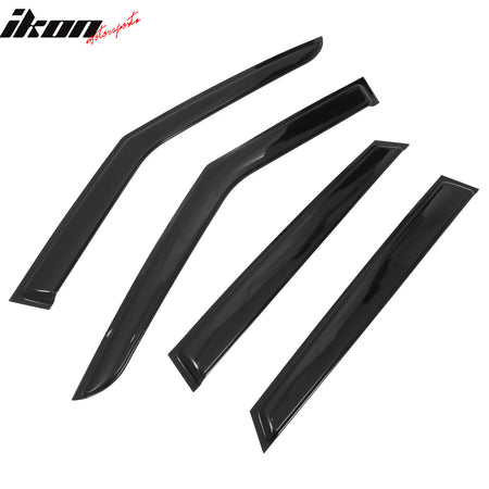 Fits 18-25 Land Rover Range Rover Velar Window Visors Sun Rain Deflector Tape-On